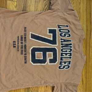 Brown Los Angeles Graphic Tee